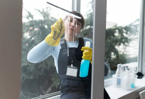 Nettoyage de vitres intérieures et extérieures à Étroussat